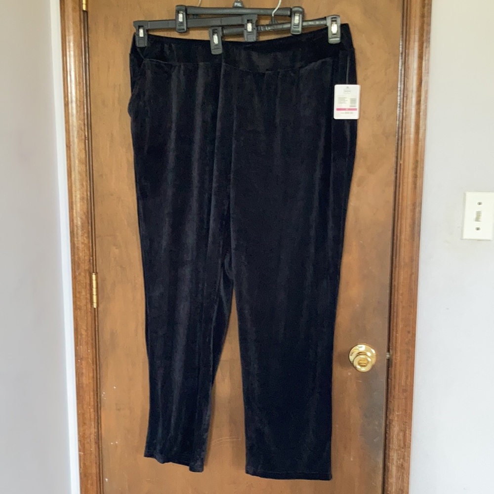 Emily Daniels black pull on knit corduroy pant size 3X - Picture 10 of 17